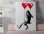 Wallity WY01 Banksy Lienzo Decorativo Enmarcado 50 x 70 cm